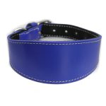 Leather collar - blue - Image 2