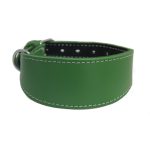 Leather collar - green - Image 2