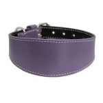 Leather collar - purple - Image 2