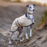 Quilted winter coat beige - Image 2