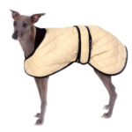 Quilted winter coat beige