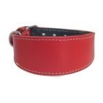Leather collar - red - Image 2